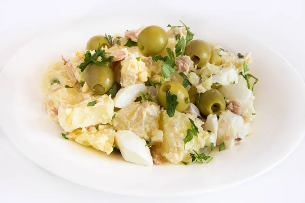 Insalata Patate Con Salsa Uova Maionese — Foto Stock