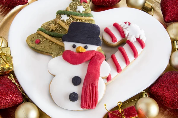 Baked Christmas Cookies Colorful — Stock Photo, Image