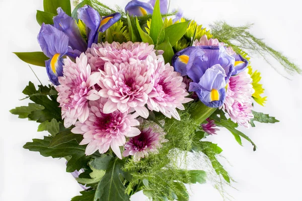 Boeket Van Gevarieerde Bloemen Verschillende Kleuren — Stockfoto