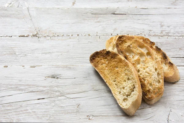 Кілька скибочок тостів — стокове фото