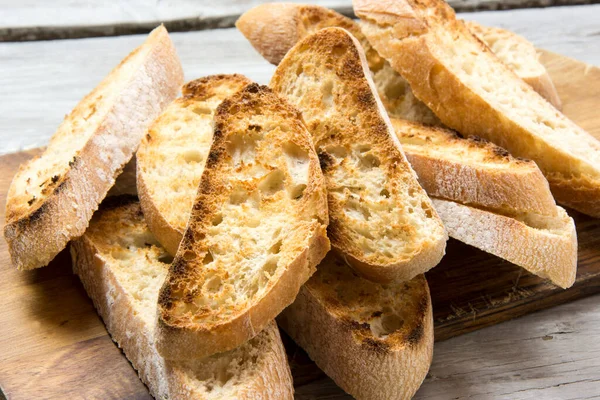 Varias Rebanadas Pan Tostado — Foto de Stock