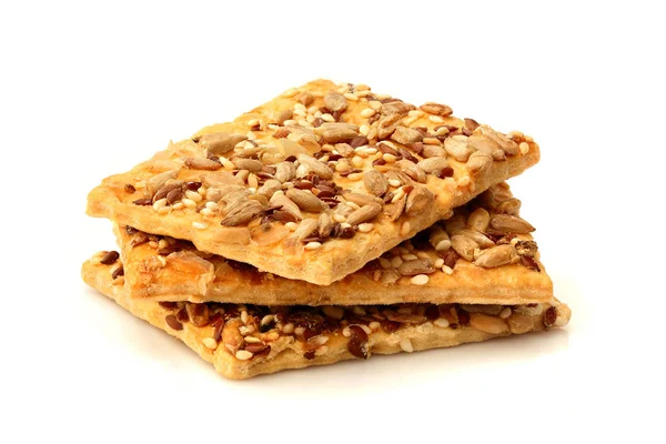 Crunchy crispbread isolated. — Stock Photo, Image