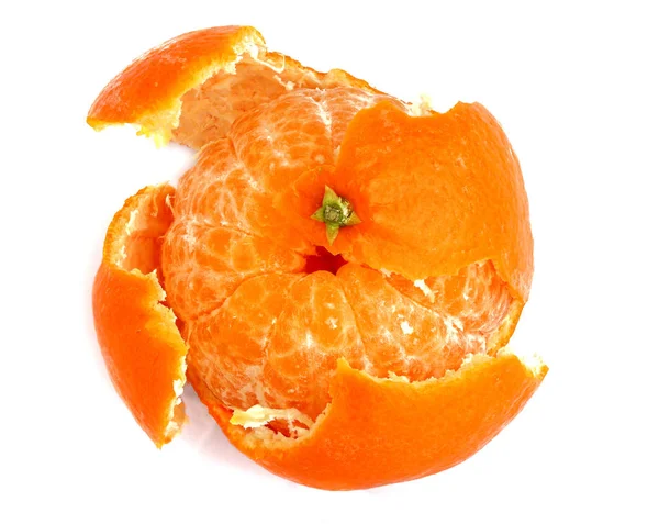 The Mandarin peel. The view from the top. — Stock Photo, Image