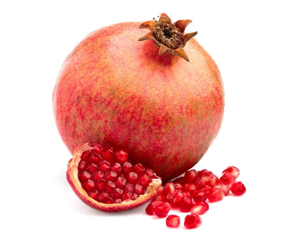Fresh pomegranate fruit isolated. — Stock Photo, Image
