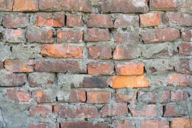 Eski tuğla duvar. Metniniz için yer.