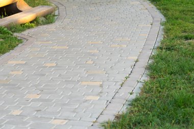 Kaldırım döşeme yol. Metniniz için yer.