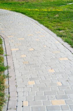 Kaldırım döşeme yol. Metniniz için yer.