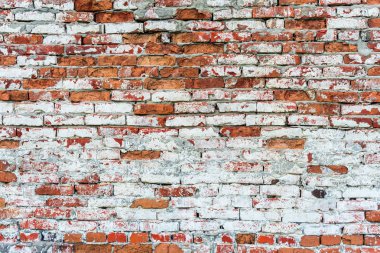 Eski tuğla duvar. Metniniz için yer.