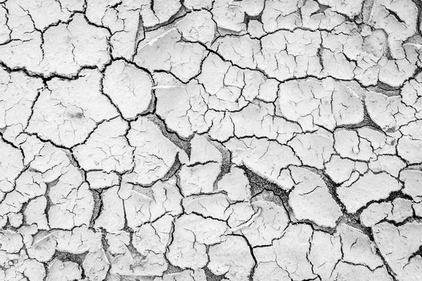 Risse Boden Aufgrund Der Trockenheit Hintergrund Platz Für Ihren Text — Stockfoto