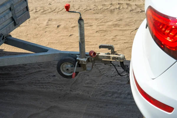 Infästning Trailern För Bilen Plats För Text — Stockfoto