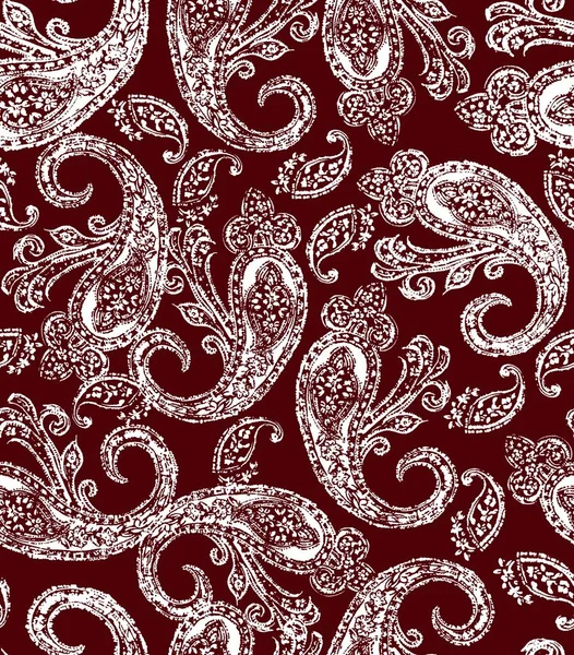 Paisley Floral Pattern Patrones Tela India Ornamentales Sin Costura Fondo — Foto de Stock