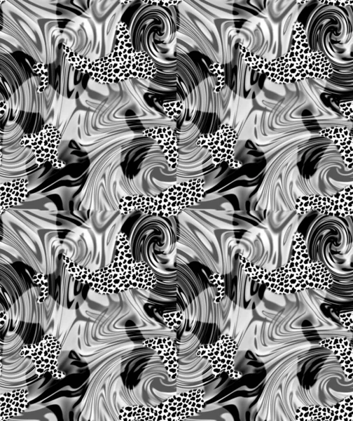 Fashionable animal Seamless Pattern. Stylized Spotted animal Skin Background for Fashion, Print, Wallpaper, Fabric. illustration