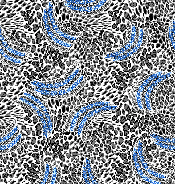Fashionable animal Seamless Pattern. Stylized Spotted animal Skin Background for Fashion, Print, Wallpaper, Fabric. illustration