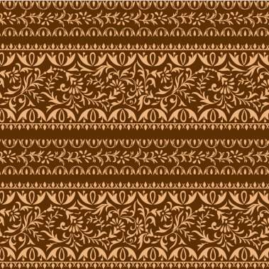 Parlak turuncu ve bej desenli pürüzsüz desen ve açık turkuaz arka planda girdaplar.