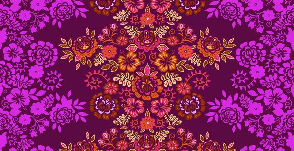 Amazing Fabric Abstract Background Bouquet Fleurs Demi Teintes Illustration Florale — Photo