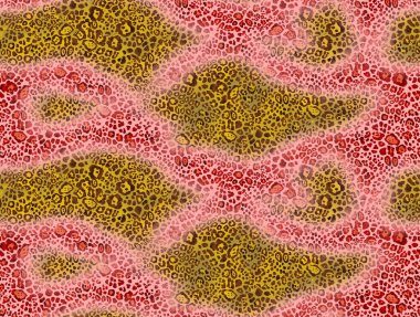 Kusursuz El Çizimi Soyut Renkli Leopar Çita Cilt Vektörü Kravat Gradyan Arkaplanı