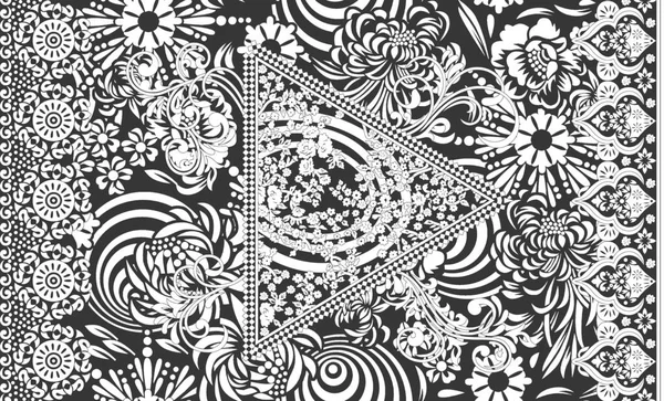 Amazing Fabstract Abstract Background Halftone Λουλούδια Μπουκέτο Floral Illustration Βοτανική — Φωτογραφία Αρχείου