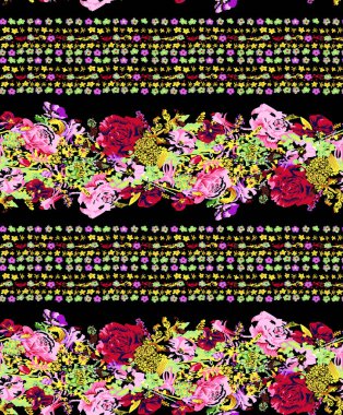 Gorizontal yabani çiçek düz bir şekilde sınırda. Çayır otları beyaz arka planda izole edilmiş. Dekoratif botanik.