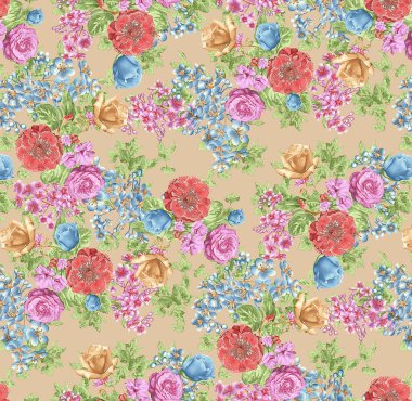 Çiçeksiz desen, doku etkisi. Hint süsü. Vektör dekoratif çiçekler ve Paisley. Etnik tarzda. Tasarım. Modern, moda.