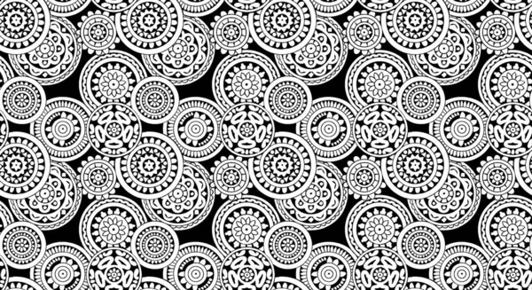 Damask Ornamental Seamless Pattern Vintage Colorful Glowing Background Antique Baroque — Stock Photo, Image