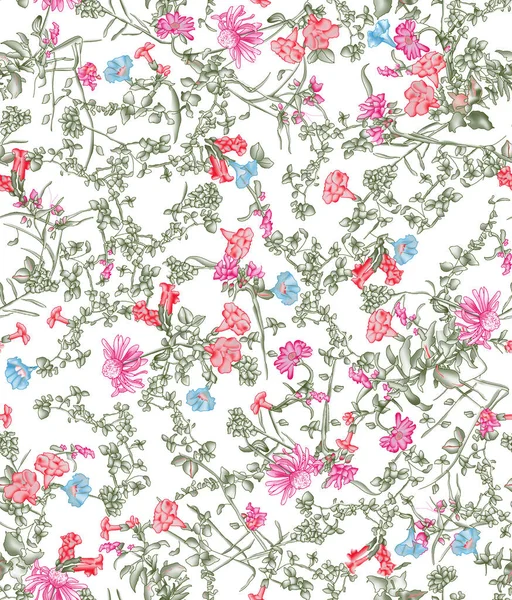 Süslü desenli, dikişsiz desen, doku efekti. Hint süsü. Dekoratif çiçekler ve Paisley. Etnik tarzda. Tasarım. Modern, moda.