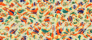 Pembe ve turuncu sonbahar yapraklı suluboya desenli. doğa arkaplanı.