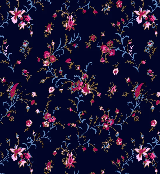 Ornamenatl Paisley Bezešvé Vzor Textura Efekt Indická Ozdoba Dekorativní Květiny — Stock fotografie