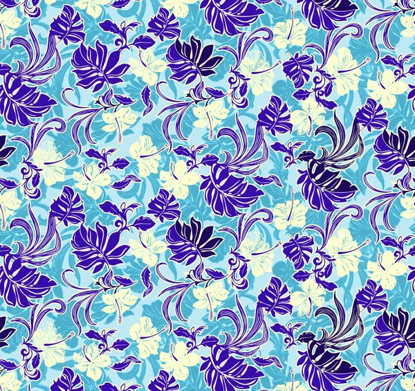 Kwiatowy Bezszwowy Wzór Efekt Tekstury Indyjska Ozdoba Wektorowe Kwiaty Dekoracyjne — Zdjęcie stockowe