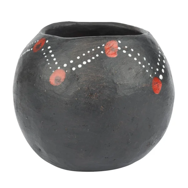 Czarny African Bowl Pot — Zdjęcie stockowe