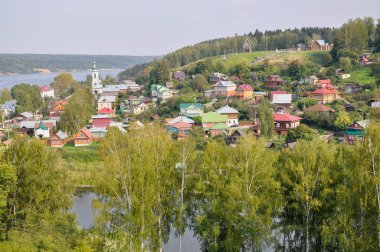 Görünümünü Ples şehir Ivanovo bölgesi ve Volga Nehri, Rusya Federasyonu