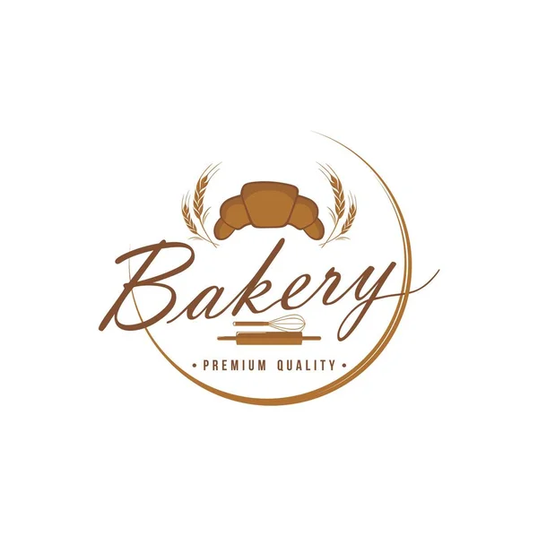 Bakery Dessert Logo Sign Template Emblem Flat Vector Design Stock ...