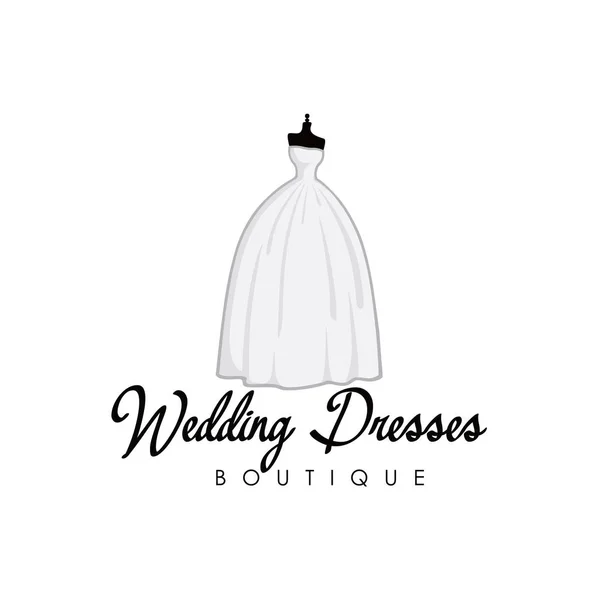 Monochrome Bridal Gowns Boutique Logo Ideas Set Mannequin Fashion Beautiful  Stock Vector by ©dianpurdi41 339945210