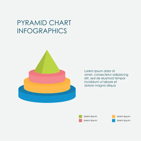金字塔图 信息图元素矢量 平面设计 — 图库矢量图片