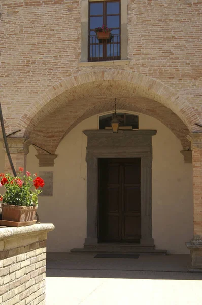 Gubbio Staden Castle — Stockfoto