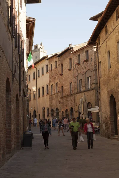 Reportage Staden Gimignano — Stockfoto