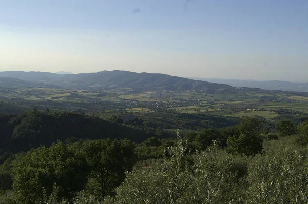 Monumente Und Fresken Giano Von Umbrien — Stockfoto