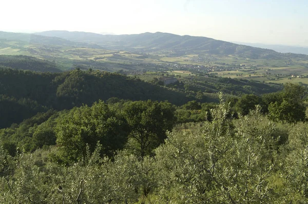 Monumente Und Fresken Giano Von Umbrien — Stockfoto