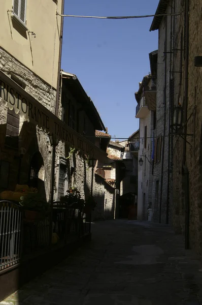 Місто Замку Gubbio — стокове фото