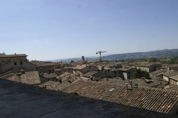 Město Gubbio Hradu — Stock fotografie