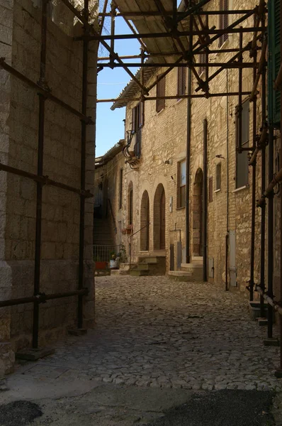 Caminhando Pelas Ruas Giano Dell Umbria — Fotografia de Stock