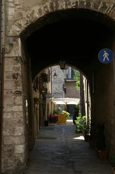 Gubbio Městský Hrad — Stock fotografie