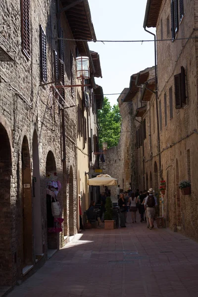 Promenade Dans Gimignano — Photo