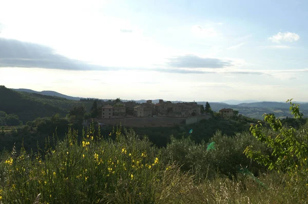 Wandelen Door Straten Van Giano Dell Umbria — Stockfoto