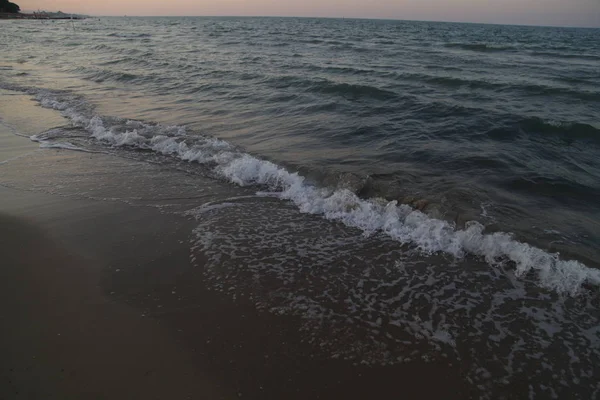 Sunset Beach Roseto Degli Abruzzi — Stock Photo, Image