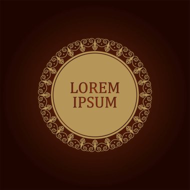 Dekoratif yuvarlak çerçeve çiçek süsleme ile tasarımı için. Bir şablon baskı kartpostallar, davetiyeler, kitaplar, tekstil, gravür, ahşap mobilyalar, sıcak dövme. Vektör.