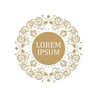 Dekoratif yuvarlak çerçeve çiçek süsleme ile tasarımı için. Bir şablon baskı kartpostallar, davetiyeler, kitaplar, tekstil, gravür, ahşap mobilyalar, sıcak dövme. Vektör.