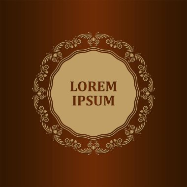 Dekoratif yuvarlak çerçeve çiçek süsleme ile tasarımı için. Bir şablon baskı kartpostallar, davetiyeler, kitaplar, tekstil, gravür, ahşap mobilyalar, sıcak dövme. Vektör.