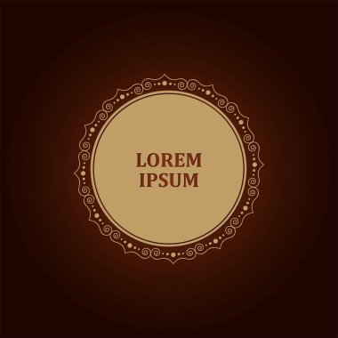 Dekoratif yuvarlak çerçeve çiçek süsleme ile tasarımı için. Bir şablon baskı kartpostallar, davetiyeler, kitaplar, tekstil, gravür, ahşap mobilyalar, sıcak dövme. Vektör.