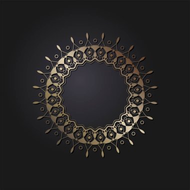 Dekoratif yuvarlak çerçeve çiçek süsleme ile tasarımı için. Bir şablon baskı kartpostallar, davetiyeler, kitaplar, tekstil, gravür, ahşap mobilyalar, sıcak dövme. Vektör.