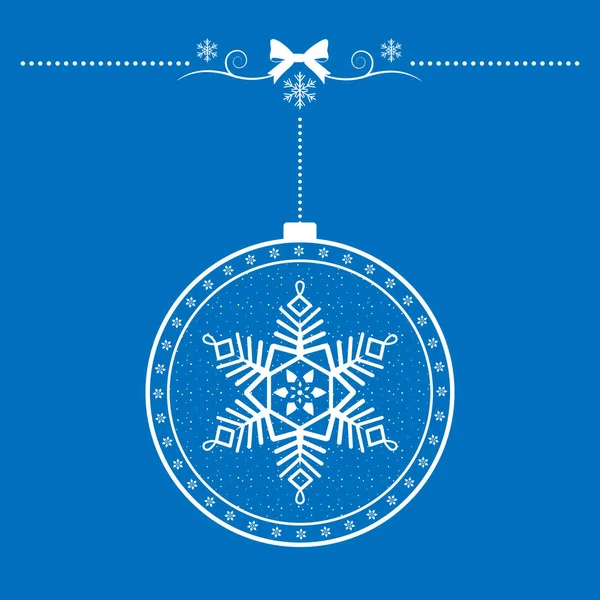 Fondo Año Nuevo Navidad Los Copos Nieve Vector — Vector de stock